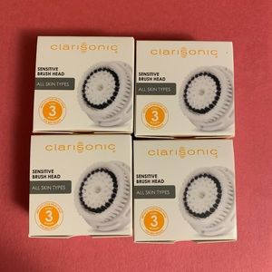 4 NIB Clarisonic Sensitive Brush Head New